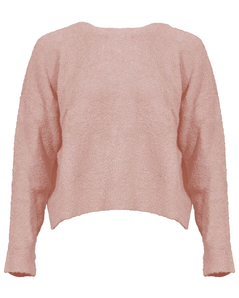 Boucle Crew Neck Box Top