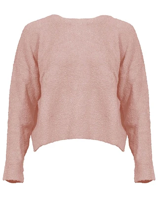 Boucle Crew Neck Box Top