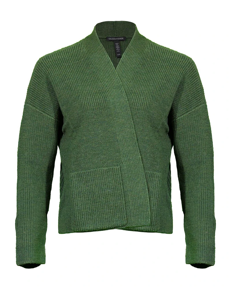 Eileen Fisher Boxy Patch Pocket Cardi