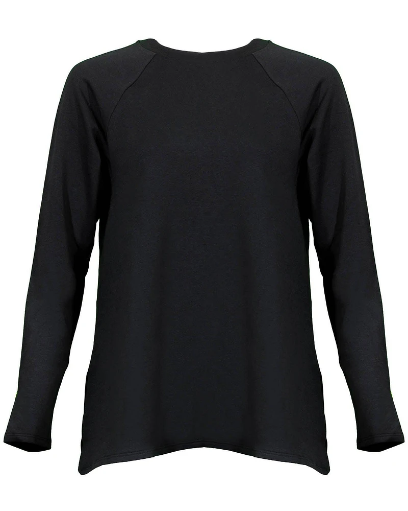 Brushed Terry Raglan Sleeve Top