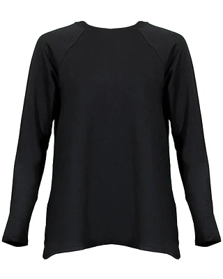 Brushed Terry Raglan Sleeve Top