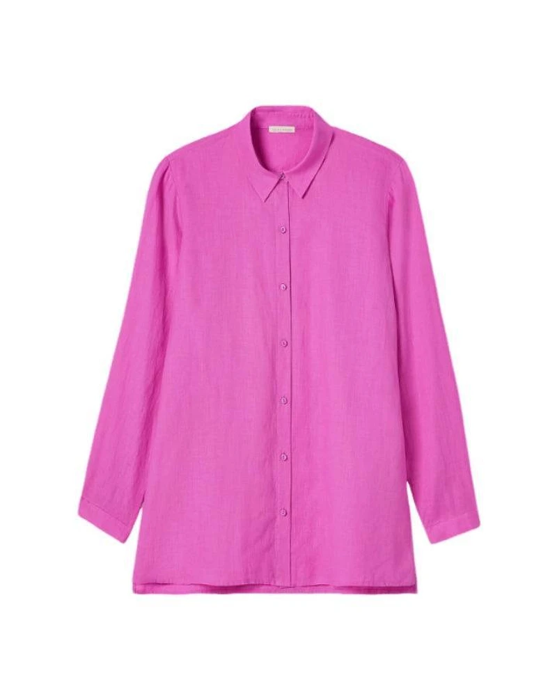 Eileen Fisher Classic Collar Linen Easy Shirt