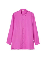 Eileen Fisher Classic Collar Linen Easy Shirt