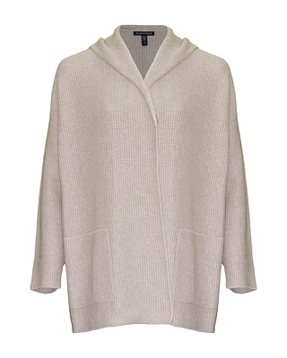 Cotton Hooded Cardigan