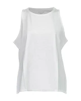 Eileen Fisher Cotton Jersey Round Neck Slim Tank