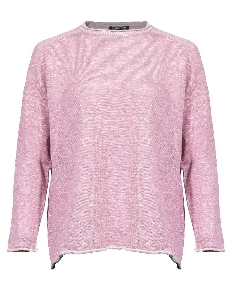 Eileen Fisher Cotton Linen Slub Pullover