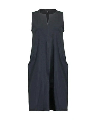 Eileen Fisher Cotton Ponte Zip Up Dress