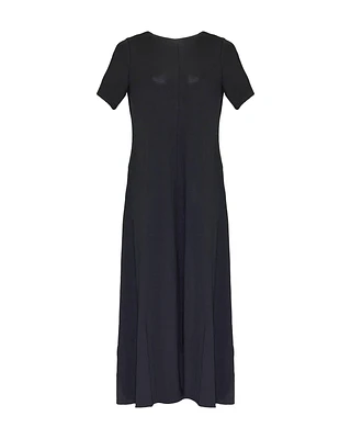 Fine Jersey Crew Neck Maxi Dress