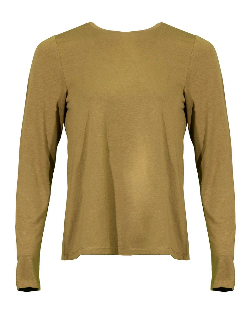 Fine Jersey Crew Neck Top Butternut