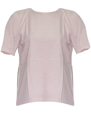 Fine Stripe T-Shirt Powder