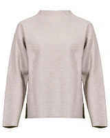 Eileen Fisher Funnel Neck Wool Box Top