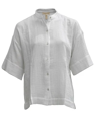 Gauze Button Down