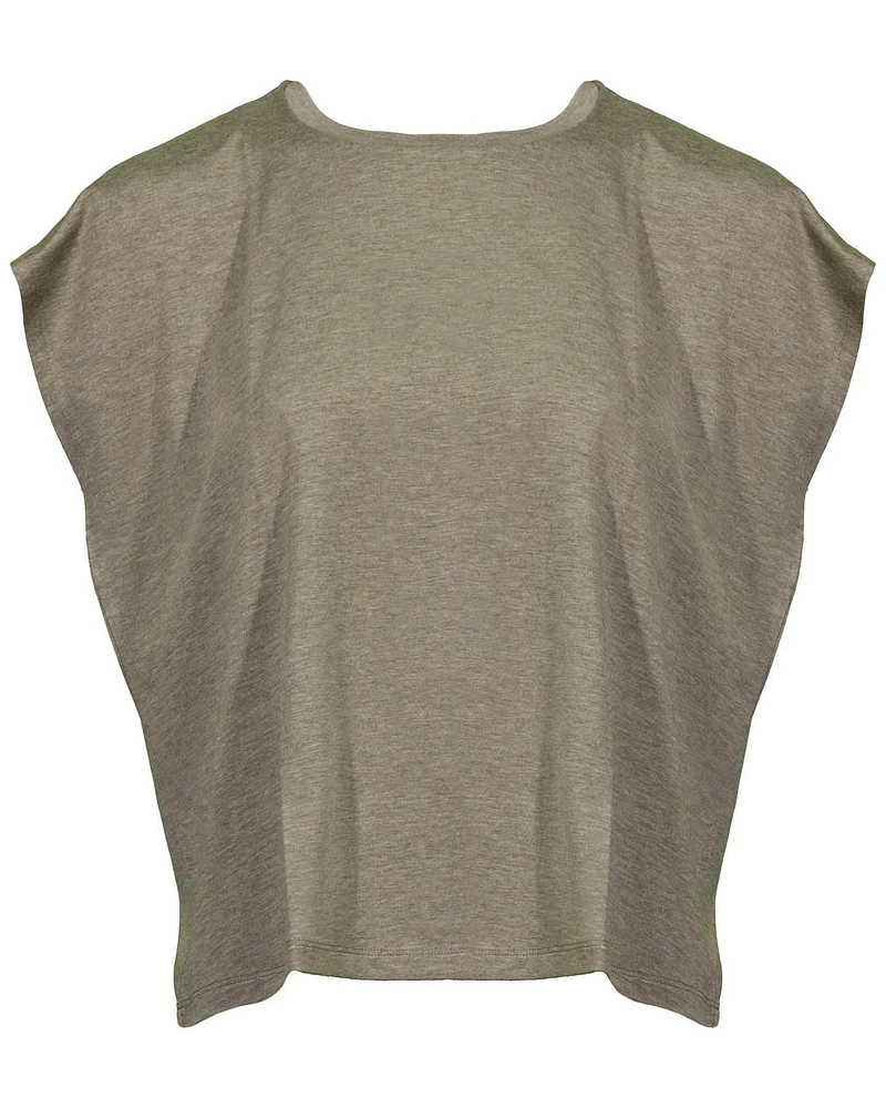 Eileen Fisher Jersey Crew Neck Box Top