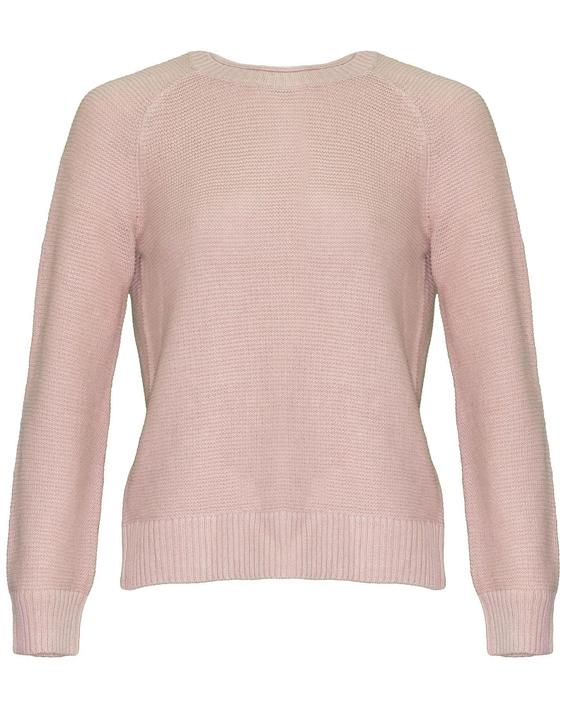 Knit Crew Neck Sweater Powder