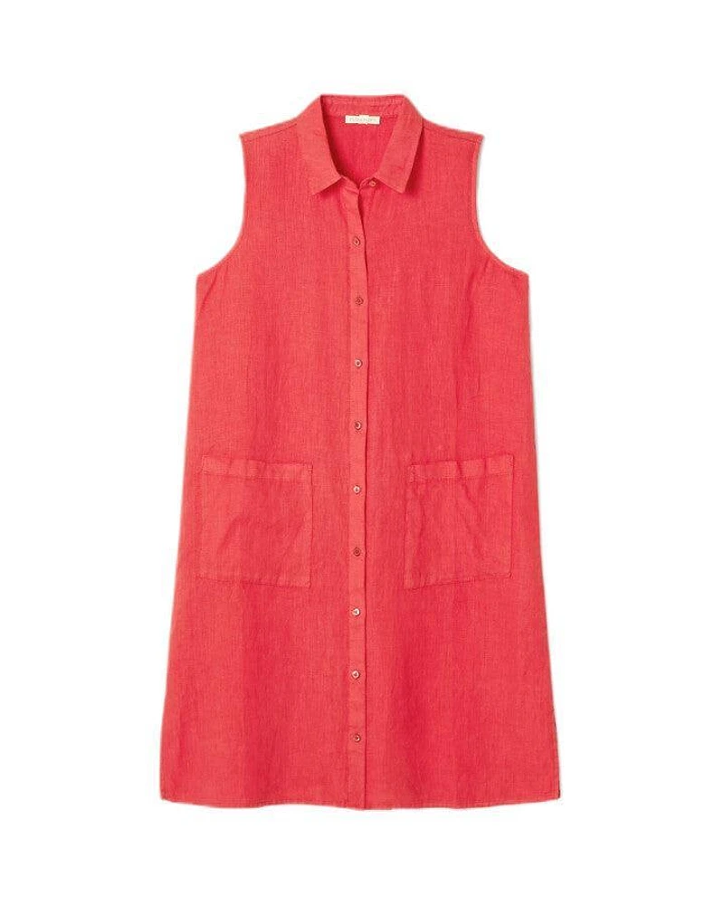 Eileen Fisher Linen Classic Collar Shirt Dress