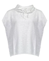 Eileen Fisher Linen Slub Cap Sleeve Hoodie