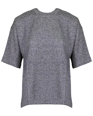 Melange Crew Neck Top
