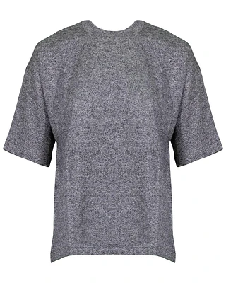 Melange Crew Neck Top