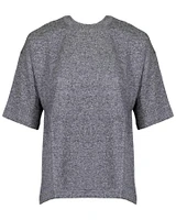 Melange Crew Neck Top
