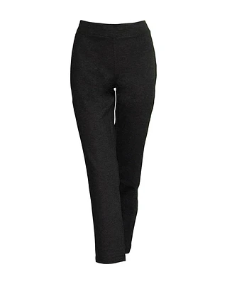 Melange Ponte Slim Ankle Pant