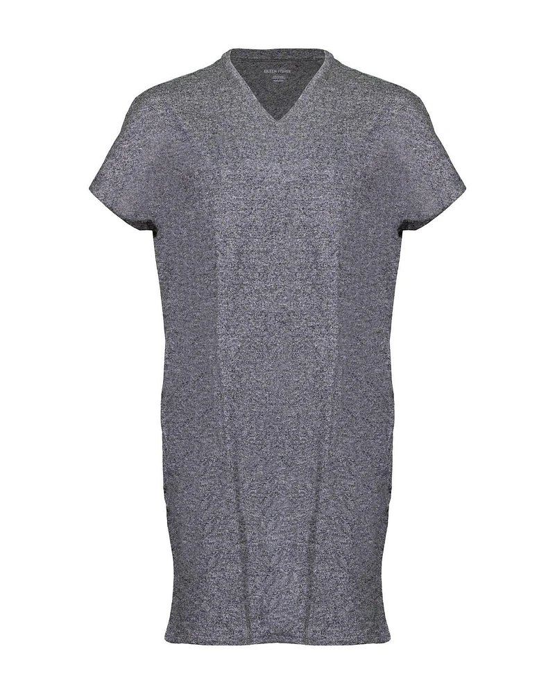 Melange V-Neck Dress