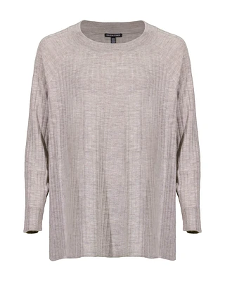 Merino Crew Neck Tunic Regenerative Wool Maple Oat