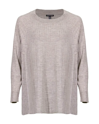 Merino Crew Neck Tunic Regenerative Wool Maple Oat