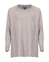 Merino Crew Neck Tunic Regenerative Wool Maple Oat