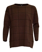 Merino Grid Box Top