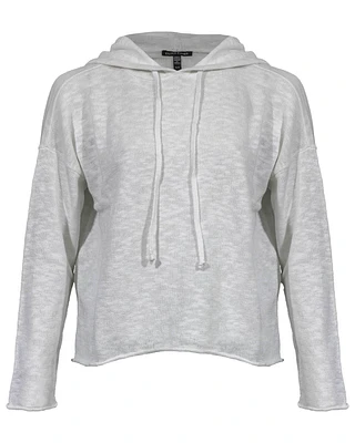 Eileen Fisher Organic Cotton Linen Slub Hooded Top