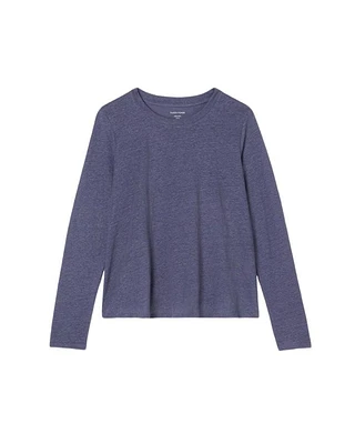 Eileen Fisher Organic Linen Jersey Long Sleeve Top