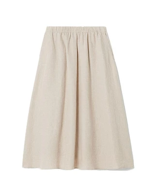 Eileen Fisher Organic Linen Pocket Skirt