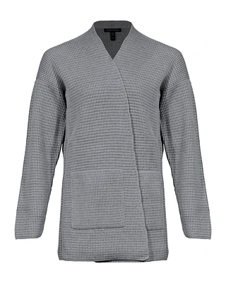 Eileen Fisher Peruvian Cotton Blend Open Cardigan