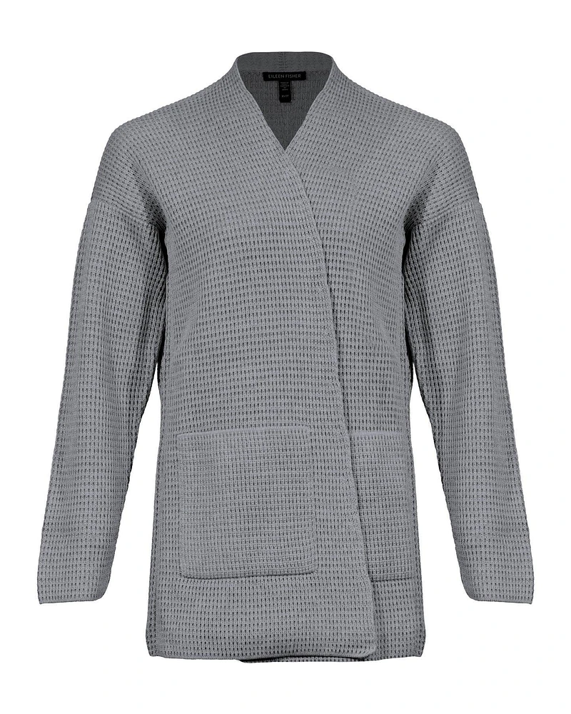 Eileen Fisher Peruvian Cotton Blend Open Cardigan
