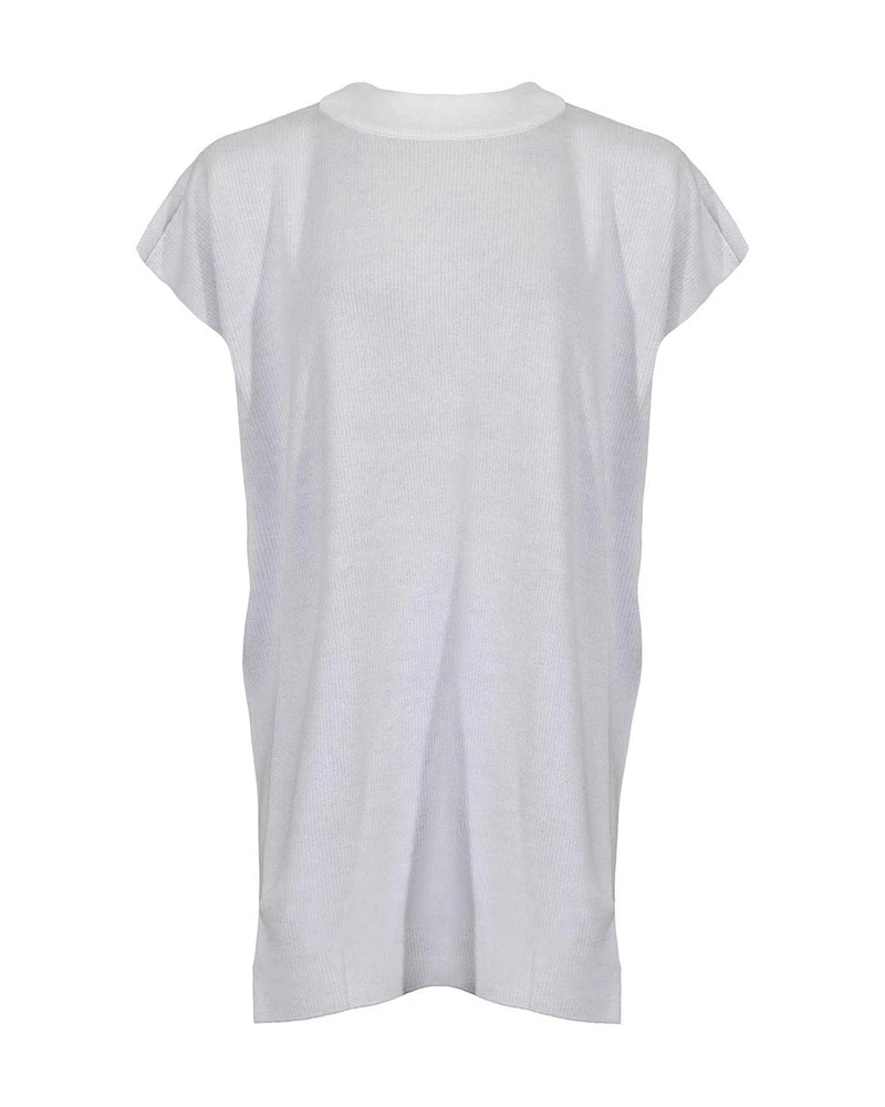 Eileen Fisher Peruvian Mock Neck Boxy Top