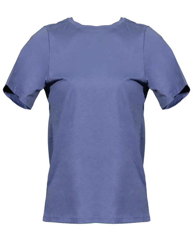 Eileen Fisher Pima Cotton Tee Periwinkle