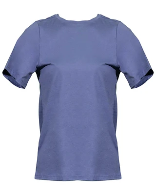 Eileen Fisher Pima Cotton Tee Periwinkle