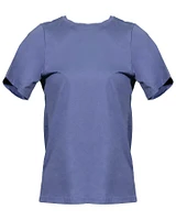 Eileen Fisher Pima Cotton Tee Periwinkle
