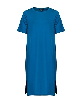 Eileen Fisher Round Neck Pull On Dress