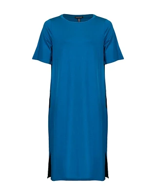 Eileen Fisher Round Neck Pull On Dress