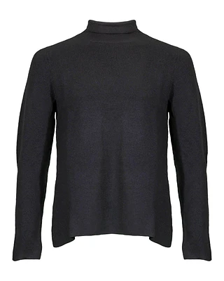 Eileen Fisher Scrunch Neck Fine Wool Pullover