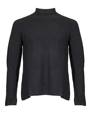 Eileen Fisher Scrunch Neck Fine Wool Pullover