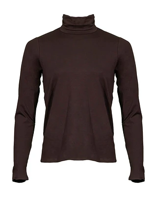 Scrunch Neck Top Brown
