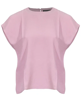 Eileen Fisher Silk Crepe Box Top