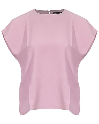Eileen Fisher Silk Crepe Box Top