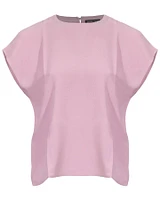 Eileen Fisher Silk Crepe Box Top
