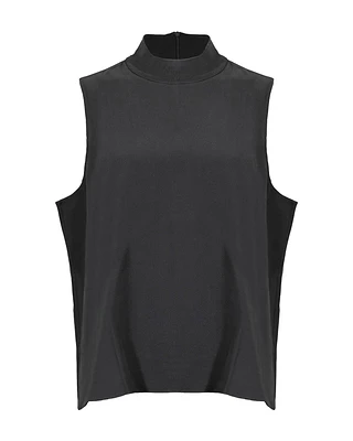 Eileen Fisher Silk Mock Neck Tank Top