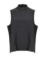 Eileen Fisher Silk Mock Neck Tank Top