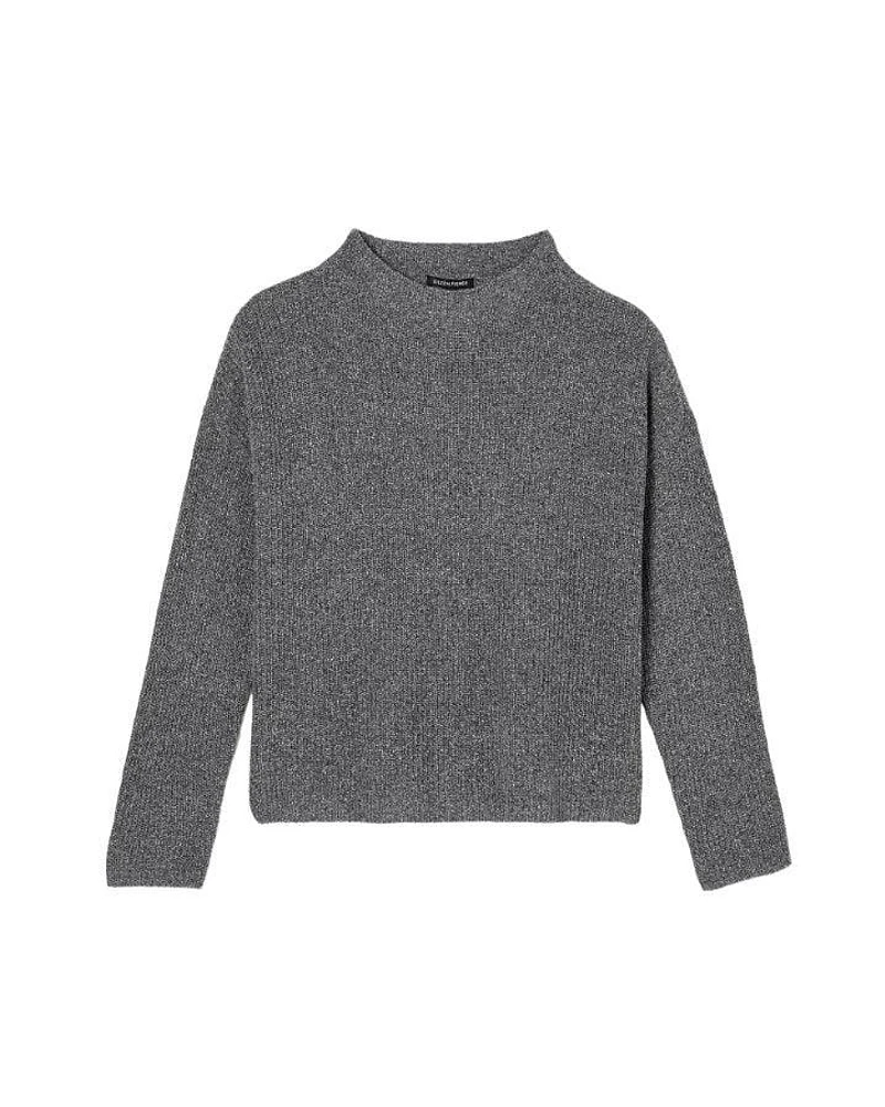Eileen Fisher Silk Noil Funnel Neck Pullover