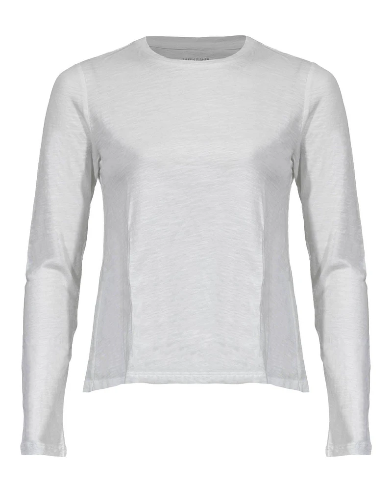 Eileen Fisher Slub Long Sleeve Tee